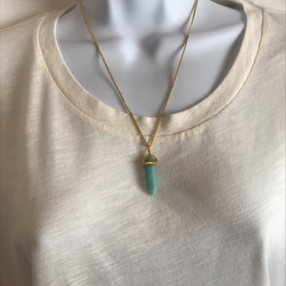 1 LEFT! Handmade Amazonite Hexagon Crystal - Picture 5 of 7